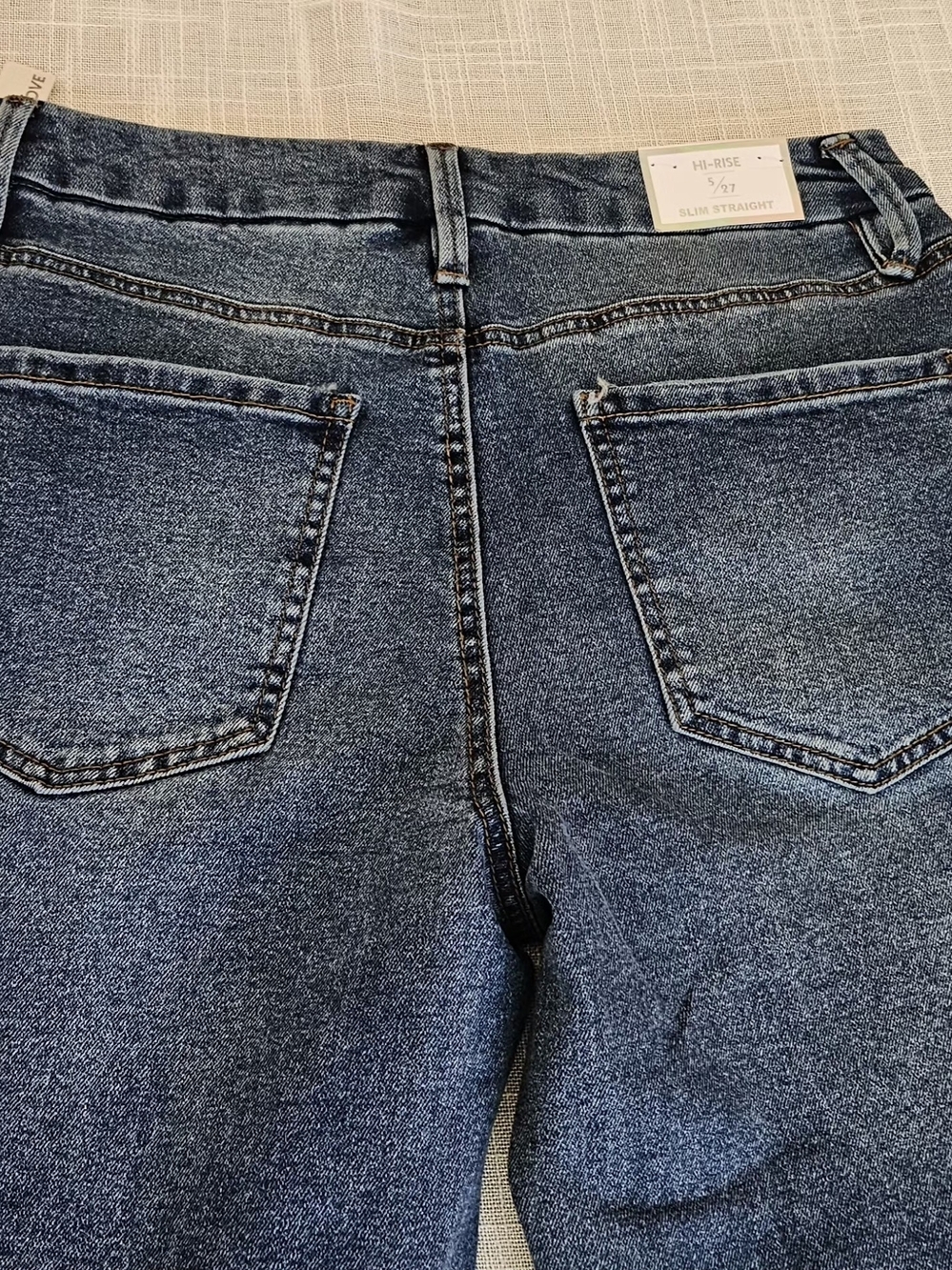 ​Tinseltown Hi Rise Slim Straight Jeans Size 5 / 27 Dark Wash Blue Denim NWT - Picture 16 of 16